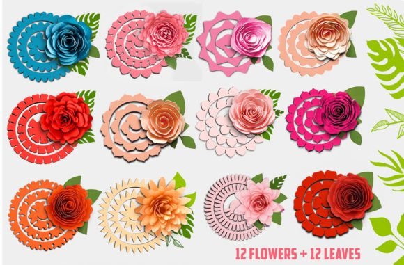 3D Rolled Paper Flower & Leaf SVG Bundle: A Crafter's Guide