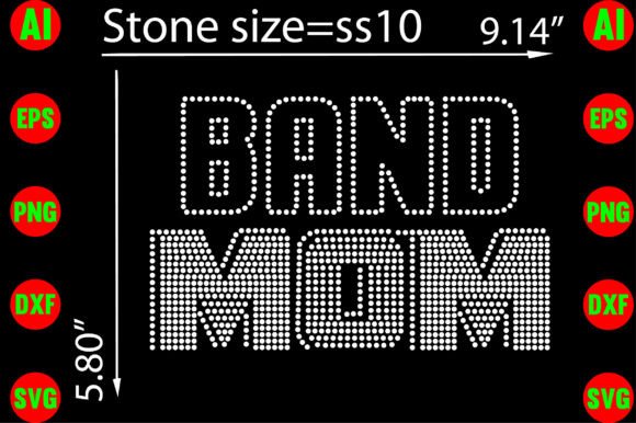 Band Mom Rhinestone Templates Design: Creative Project Guide