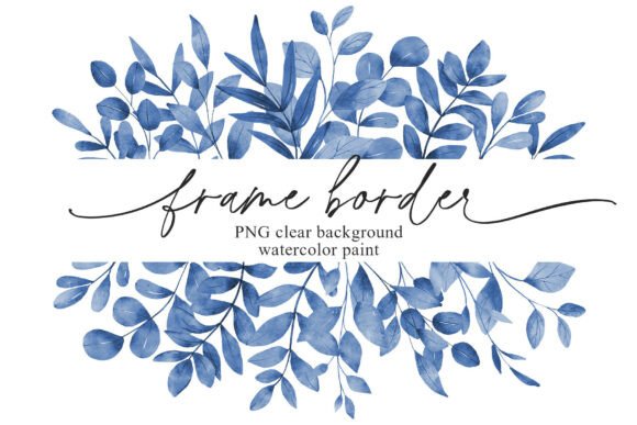 Blue Leaves Frame Border Banner PNG: A Designer's Guide