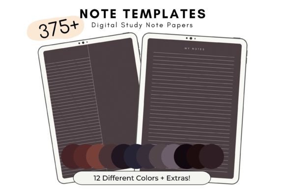 Boho Deep Digital Note Templates: Your Creative Planning Toolkit
