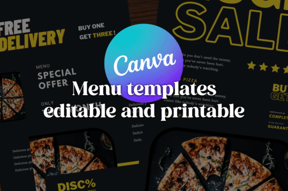 Canva Templates Pizza Menu: Modern Design for Your Pizzeria