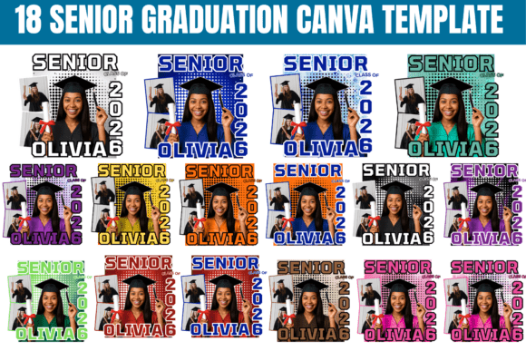 Celebrate the Class of 2026: 18 Senior Graduate Canva Templates