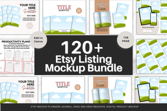 Elevate Your Etsy Shop with 120+ Canva Mockup Templates