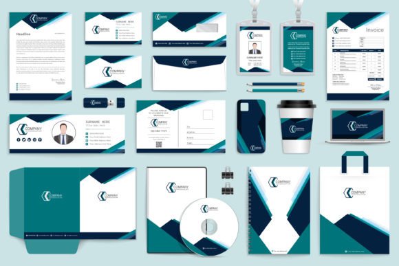 Modern Business Stationery Templates for Brand Identity