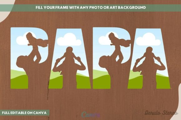 Papa Best Dad Ever Canva Frame: Your Ultimate Template