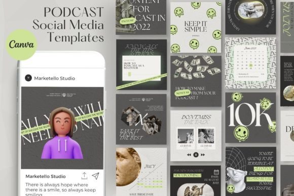 Podcast Instagram Post Templates KIT: A Design Review