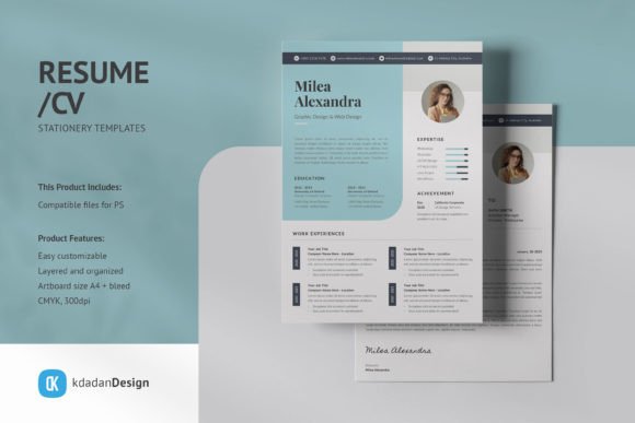 Streamline Your Job Hunt with Resume/CV PSD Design Templates Vol 158