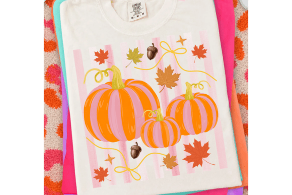 Striped Pumpkin Png, Coquette Fall Png: A Seasonal Design Asset