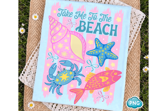 Striped Take Me to the Beach Png Summer: Your Ticket to Coastal Charm